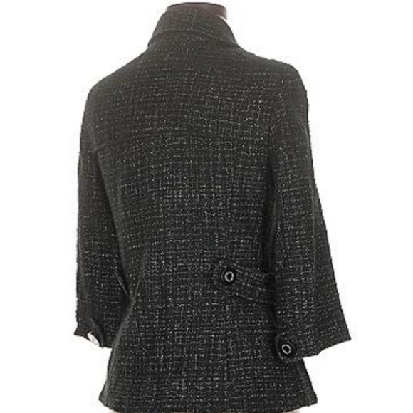 $426 Tory Burch Black Tweed Blazer - Picture 3 of 10